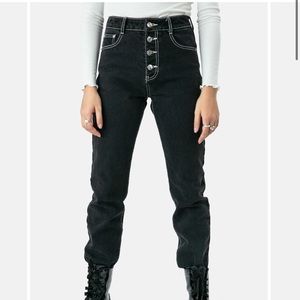 NWT Adika Straight Black Jeans - Bartley (TikTok)